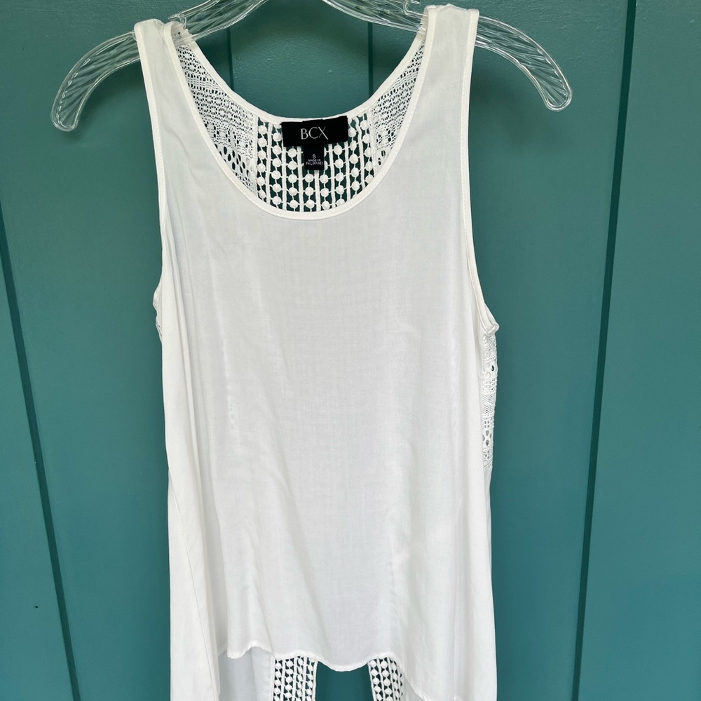 BCX IvoryLace Detail Dressy Top